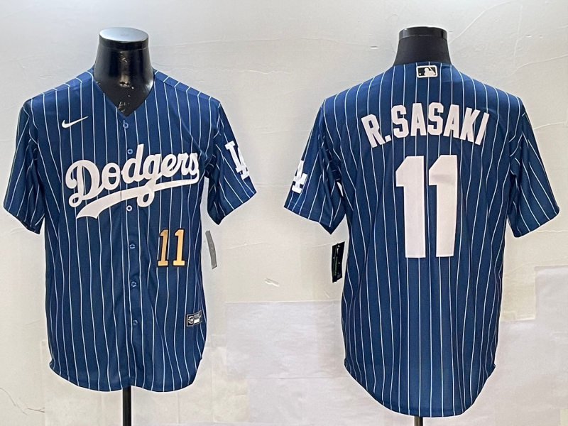 Men Los Angeles Dodgers 11 R Sasaki blue 2025 MLB nike jersey style 29